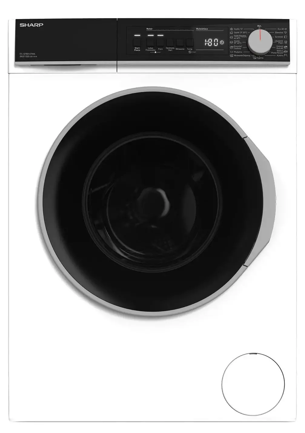 Pralka Sharp ES-SFB812YWA-PL Slim 8kg 1200obr/min