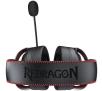 Słuchawki przewodowe z mikrofonem Redragon H540 Luna Nauszne Czarno-czerwony