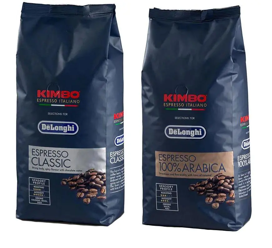 Kawa ziarnista DeLonghi Kimbo Classic 1kg + Kimbo Arabica 1kg