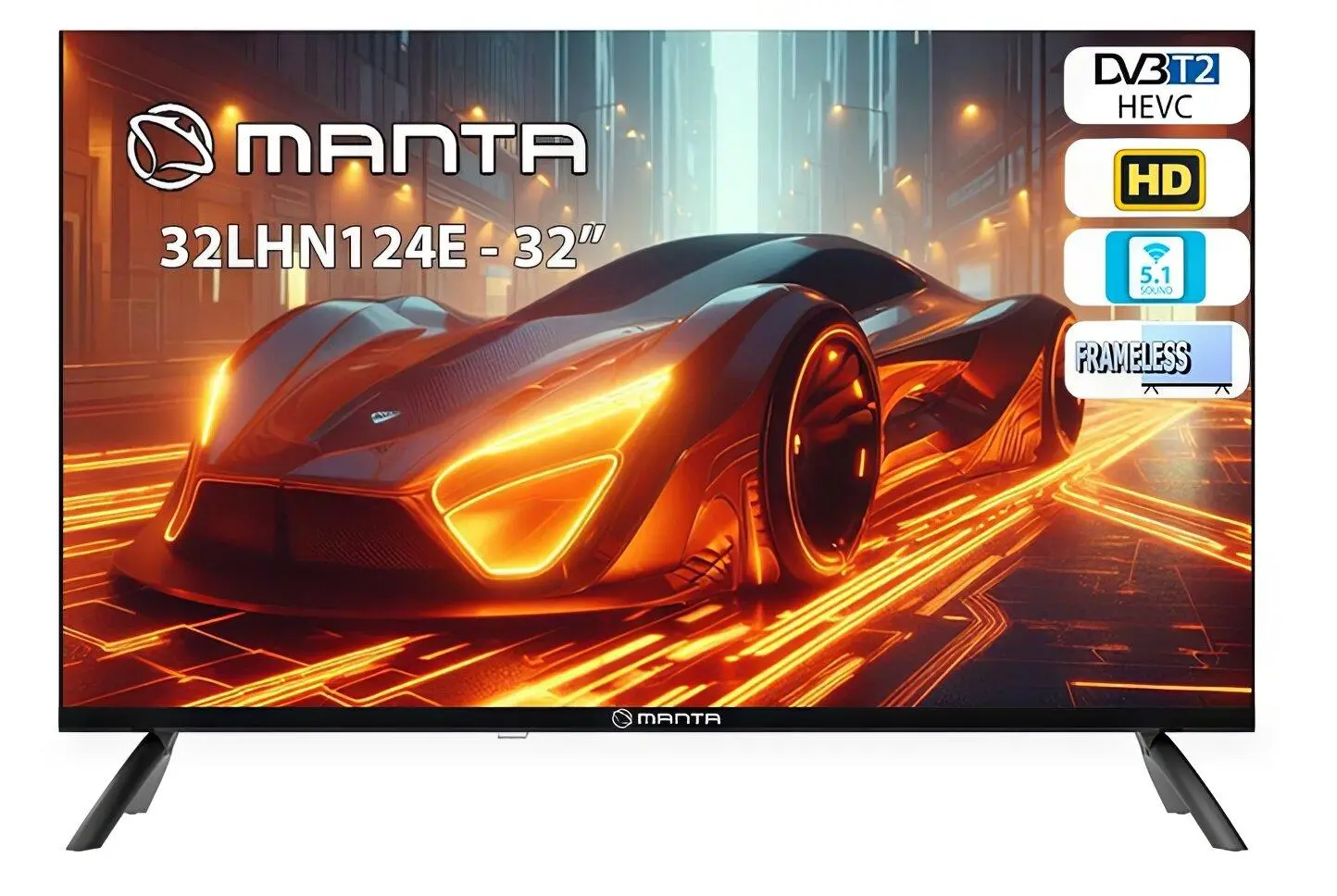 Telewizor Manta 32LHN124E  32" LED HD Ready 60Hz DVB-T2