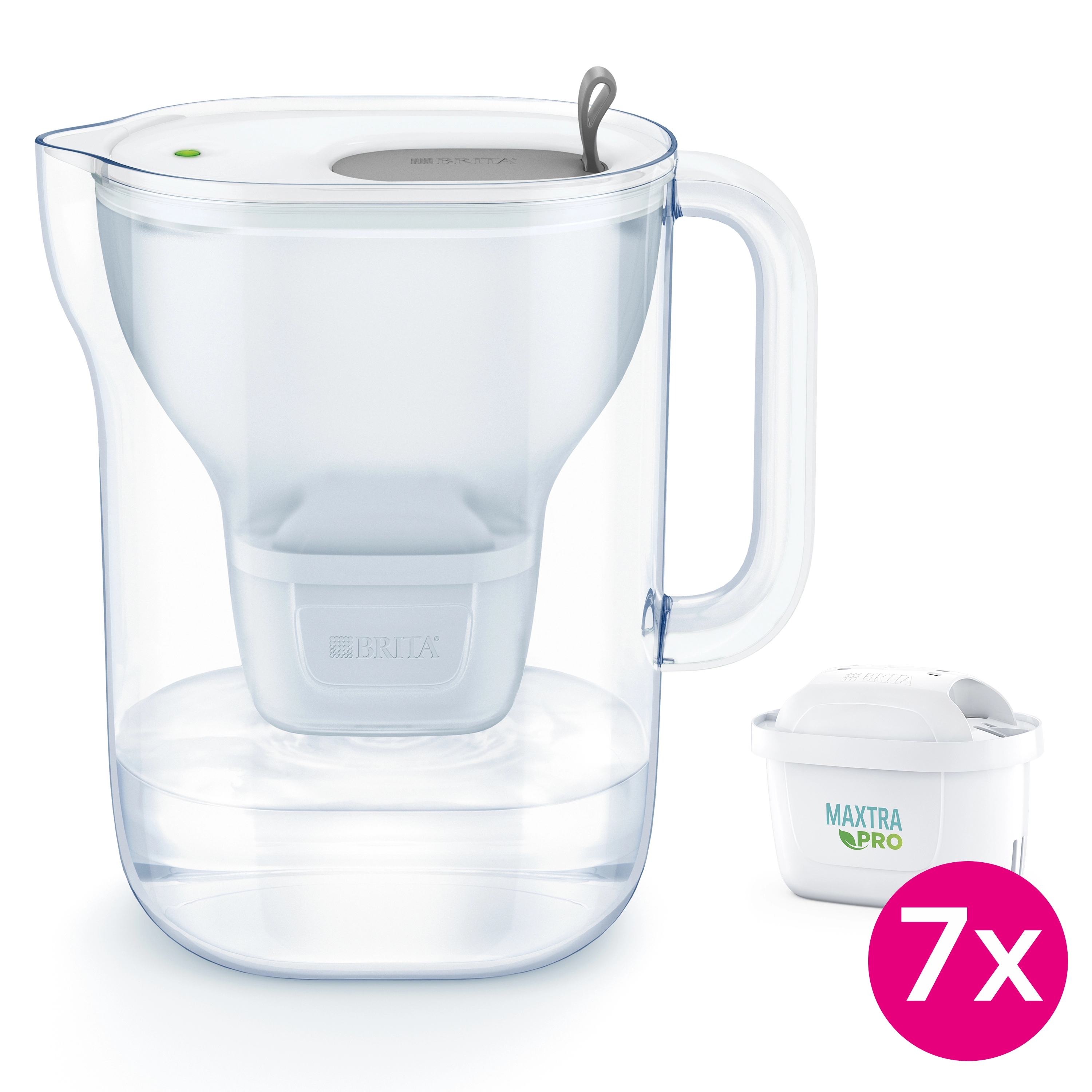Dzbanek filtrujący Brita Style XL 3,6l 7 wkładów Szary