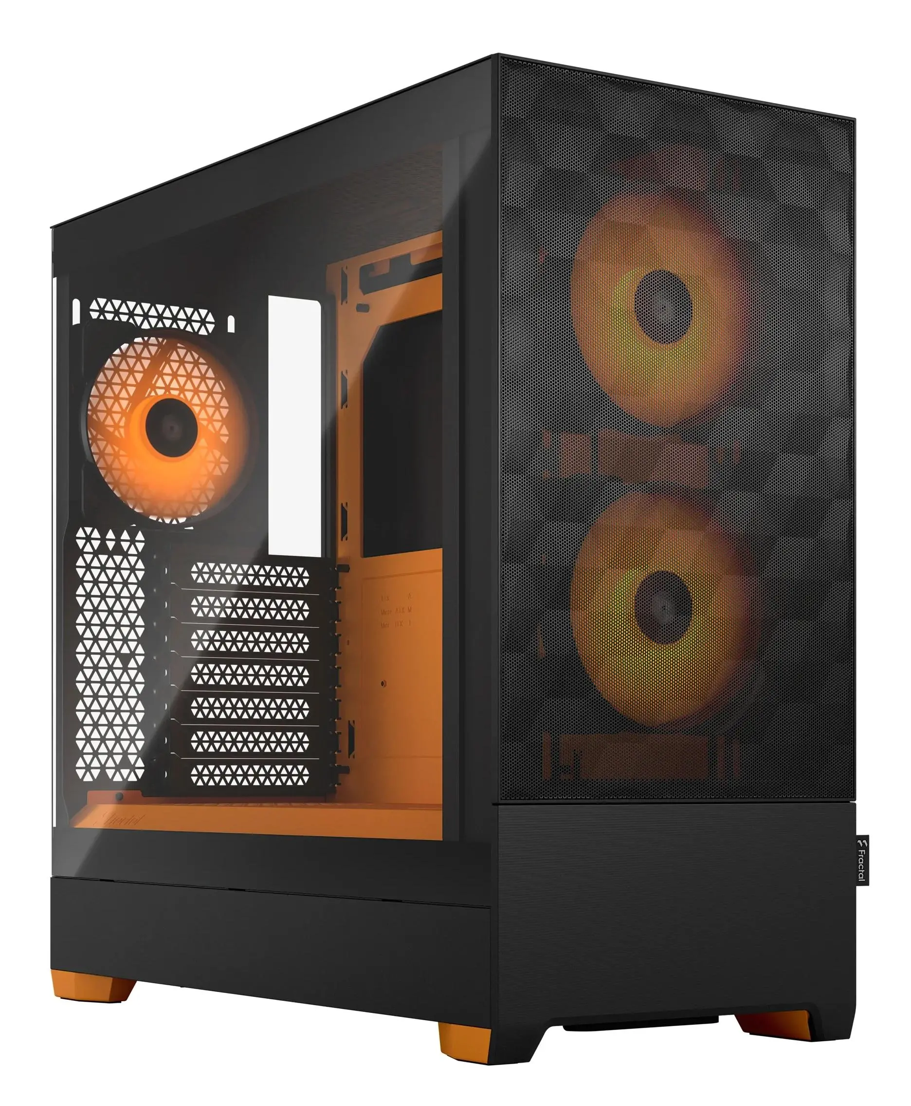 Obudowa Fractal Design Pop Air RGB TG Clear Tint Czarno-pomarańczowy