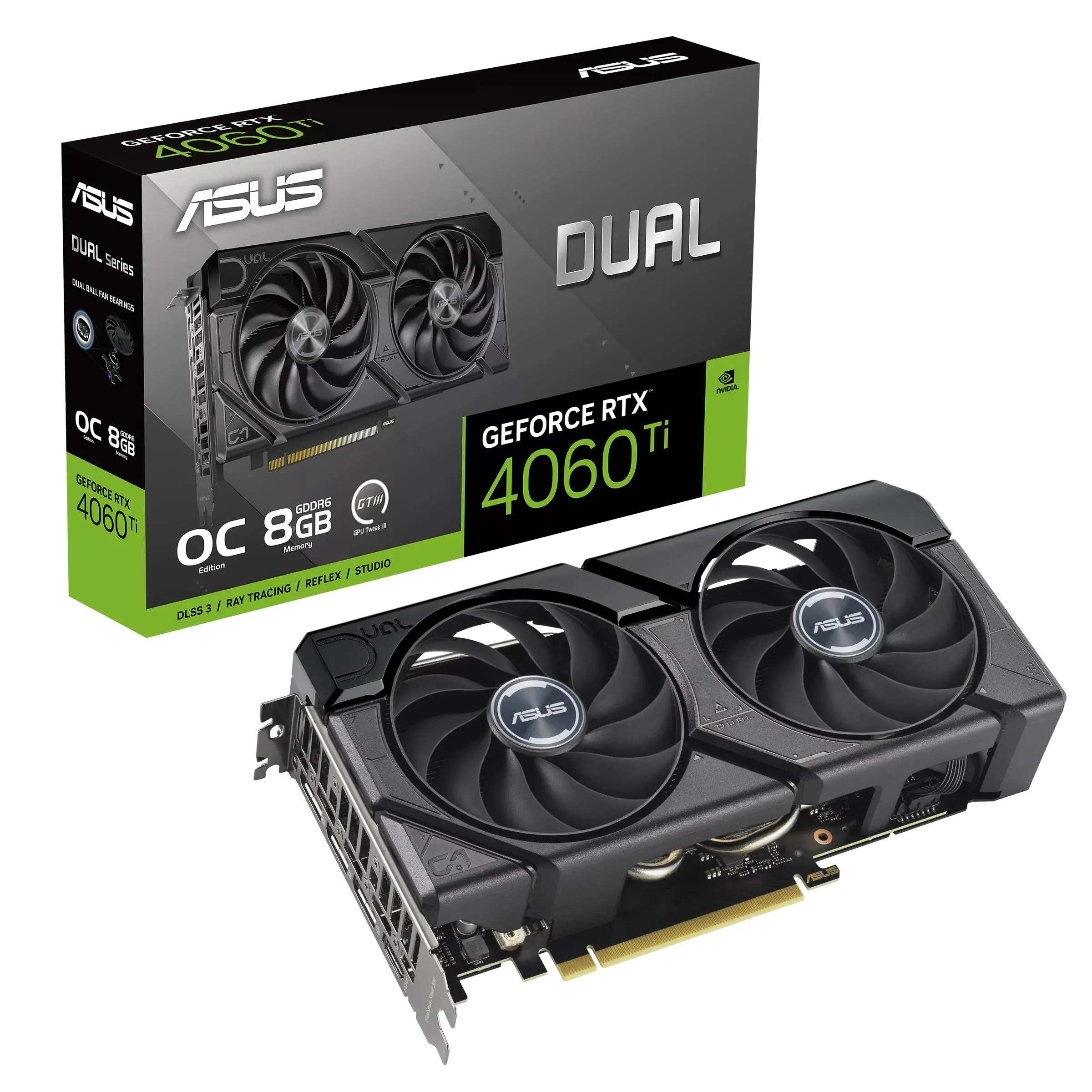 Karta graficzna ASUS Dual GeForce RTX 4060 Ti EVO OC Edition 8GB GDDR6 128bit DLSS 3