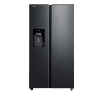 Lodówka Toshiba SBS GR-RS755WI-PMJ(05) Pełny No Frost 177,5cm Dystrybutor wody Zdalne sterowanie Czarny Inox