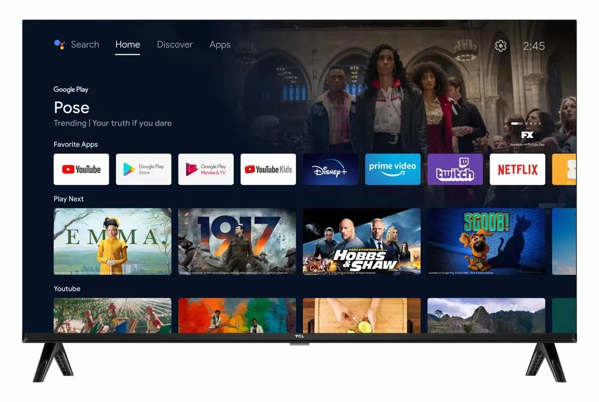 Telewizor TCL 32S5400A 32" LED HD Ready Android TV DVB-T2