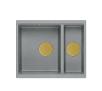 Zlewozmywak Quadron LOGAN 150 HCQL5646U5-G1_U Granitowy Silver stone/Złoty