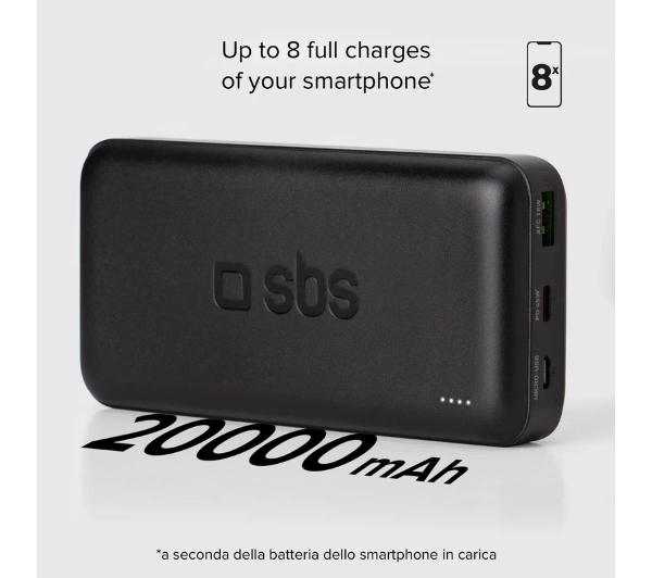 SBS TTBB20000PD20K 20000mAh 20W Czarny