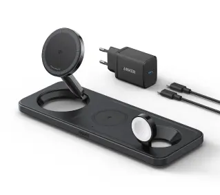 Anker MagGo Magnetic Wireless Charger Stand 15W Czarny - Kup na Raty - RRSO 0%