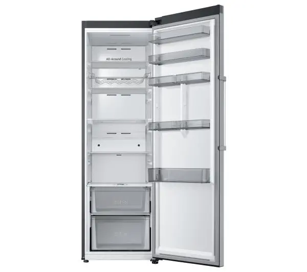 Samsung RR39C7BJ5S9 Twin Funkcje AI Pełny No Frost 186cm Szuflada z regulacją wilgotności Zdalne sterowanie Stal szczotkowana - TRZECI -55%, ALBO 5-TY ZA 1ZŁ - Kup na Raty - RRSO 0%