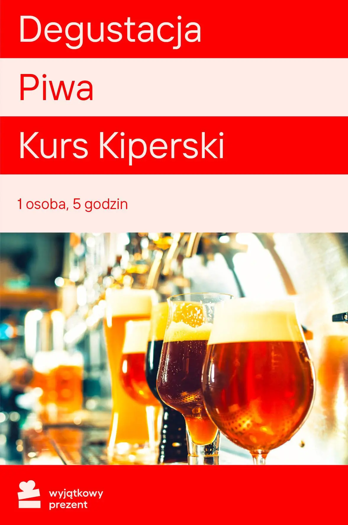 Karta Podarunkowa Degustacja Piwa Kurs Kiperski Obecnie dostępne tylko w sklepach stacjonarnych RTV EURO AGD