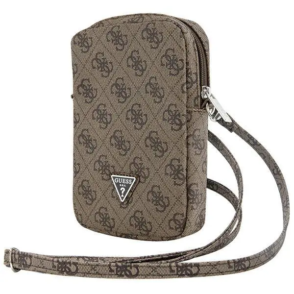 Etui Guess torebka Zip 4G Triangle Brązowy
