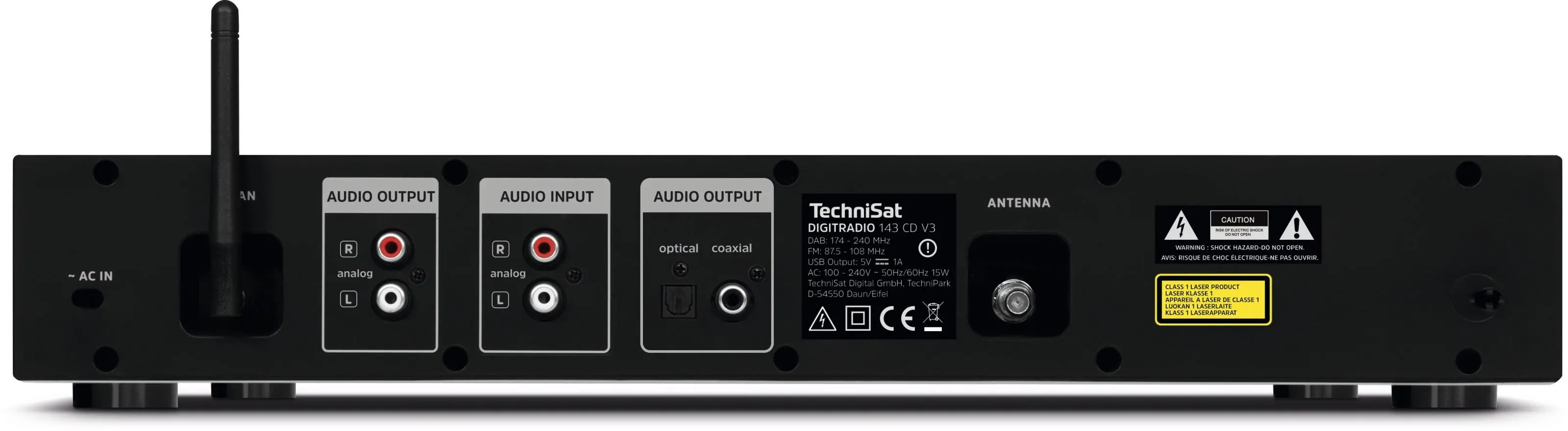 фото CD-ресивер TechniSat DigitRadio 143 CD V3D Black