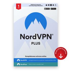 Oprogramowanie NordVPN Plus VPN + Zabezpieczenia 1 Rok