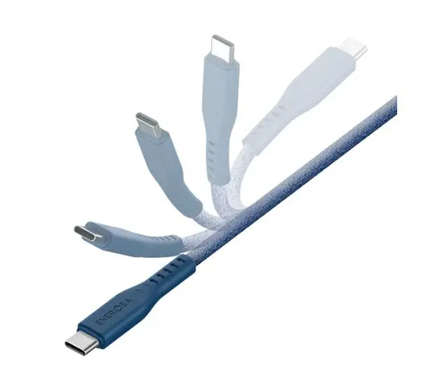 Energea Flow USB-C - Lightning C94 MFI 1,5m 60W 3A PD Fast Charge Niebieski