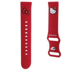 Pasek Hello Kitty Uniwersalny Silicone Kitty Head 22mm Czerwony