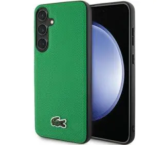 Lacoste Iconic Petit Pique MagSafe do Samsung Galaxy S24+ Zielony