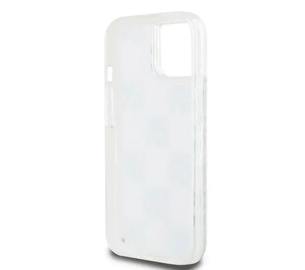 DKNY Hardcase Liquid Glitter Multilogo do iPhone 15 Biały