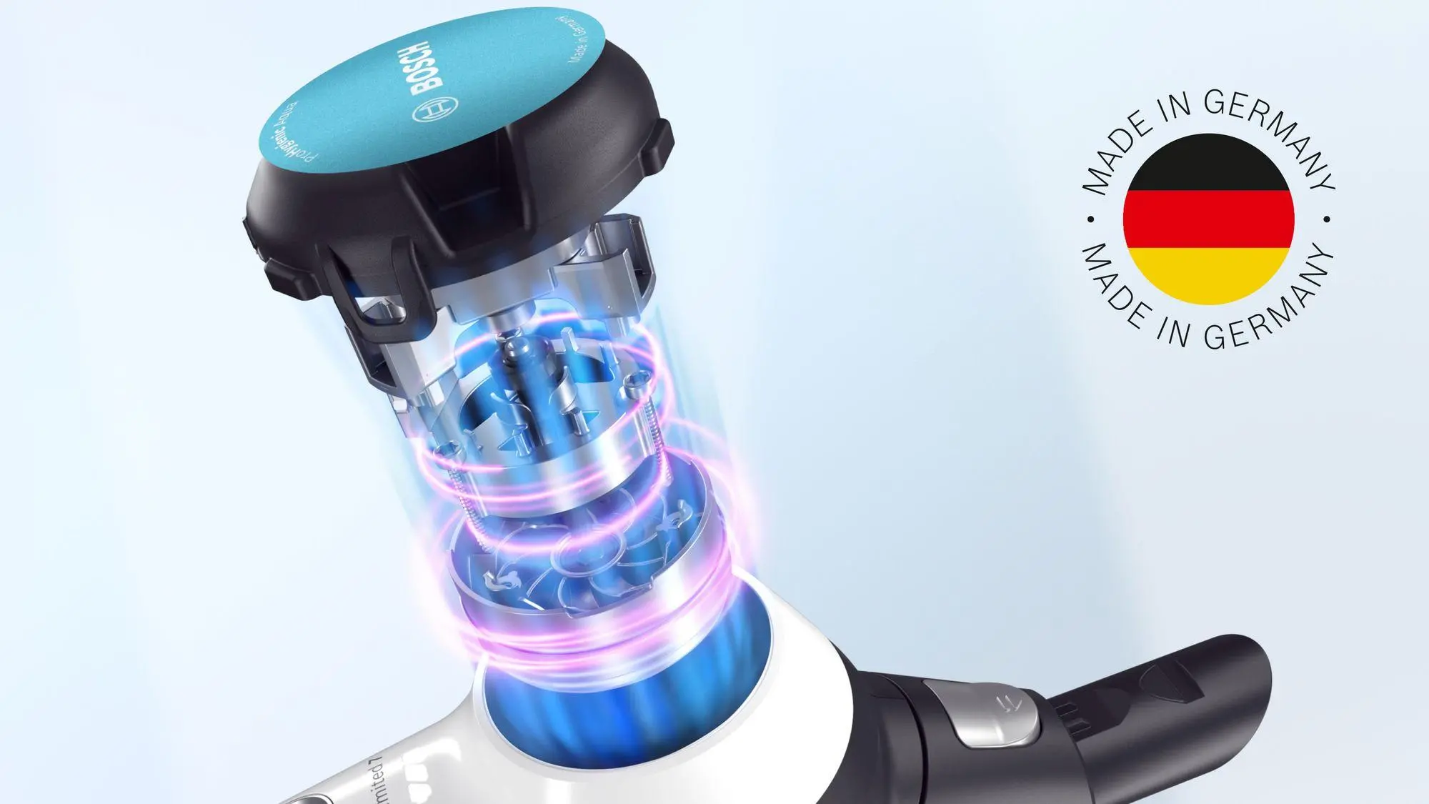 Odkurzacz Bosch Unlimited 7 ProHygienic Aqua BCS71HYG3 40min Funkcja mycia Wymienny akumulator Mini elektroszczotka