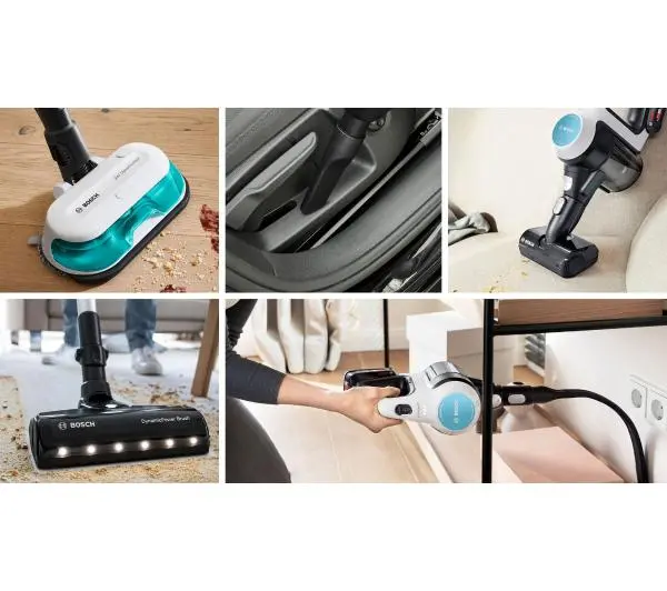 Bosch Unlimited 7 ProHygienic Aqua BCS71HYG3 40min Funkcja mycia Wymienny akumulator Mini elektroszczotka - Kup na Raty - RRSO 0%
