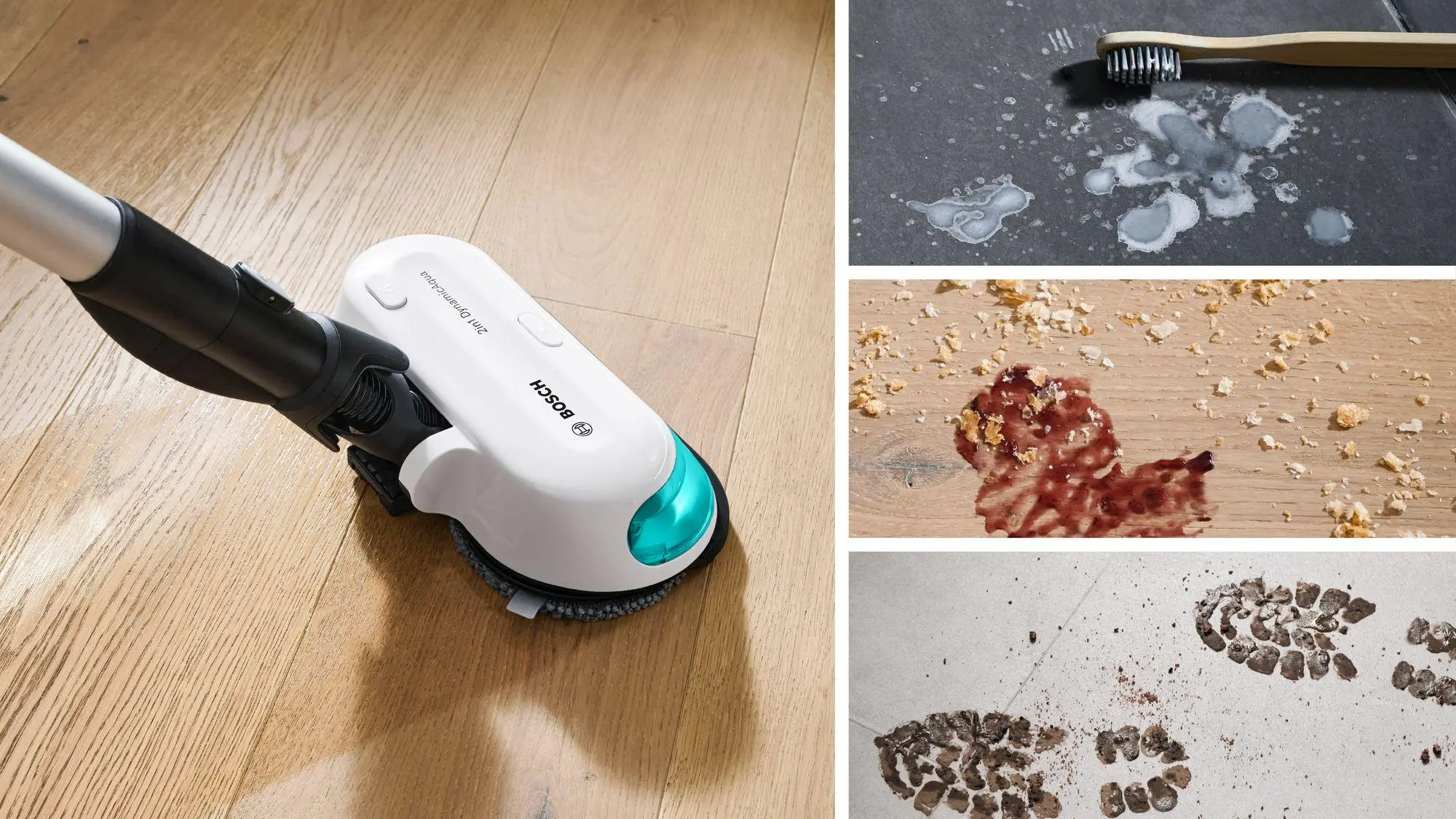 Odkurzacz Bosch Unlimited 7 ProHygienic Aqua BCS71HYG3 40min Funkcja mycia Wymienny akumulator Mini elektroszczotka