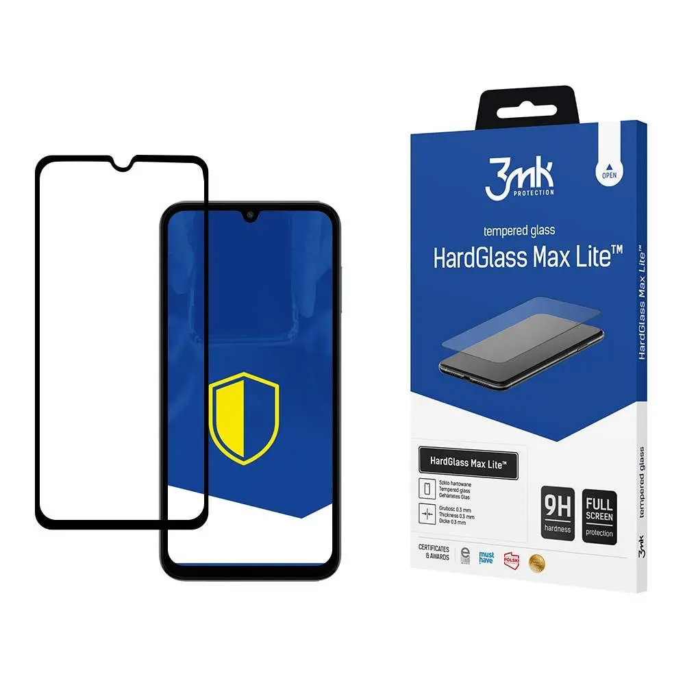 Szkło hartowane 3mk HardGlass Max Lite Black do Samsung Galaxy M15 5G