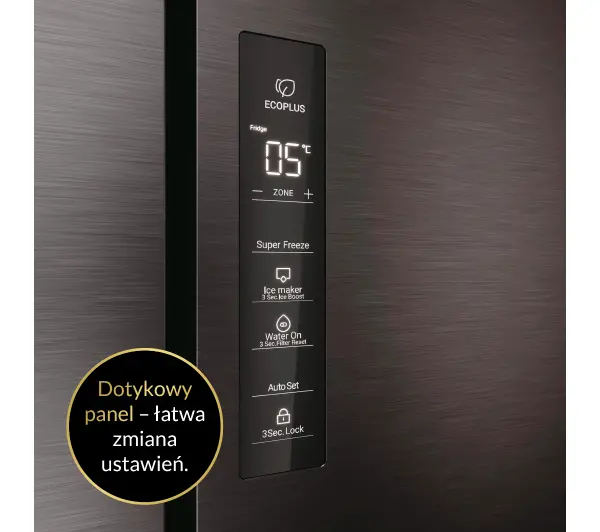 Haier HCR79F19EHMD Pełny No Frost 190,5cm Dystrybutor wody Zdalne sterowanie Dark inox - Kup na Raty - RRSO 0%