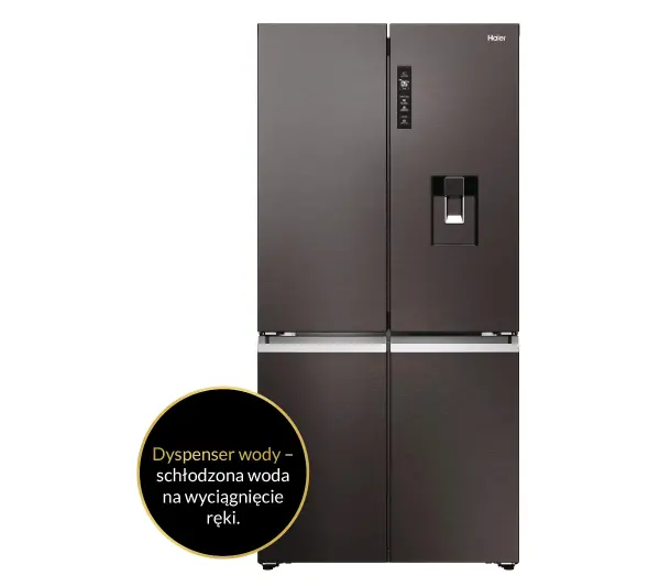 Haier HCR79F19EHMD Pełny No Frost 190,5cm Dystrybutor wody Zdalne sterowanie Dark inox - Kup na Raty - RRSO 0%