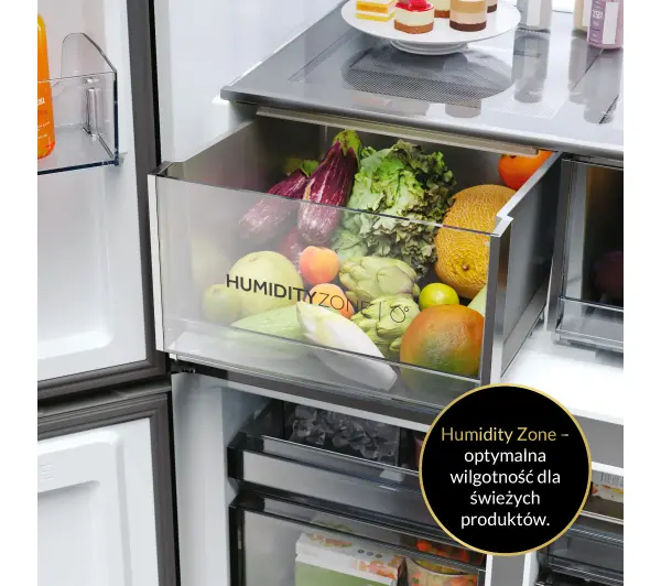 Haier HCR79F19EHMD Pełny No Frost 190,5cm Dystrybutor wody Zdalne sterowanie Dark inox - Kup na Raty - RRSO 0%