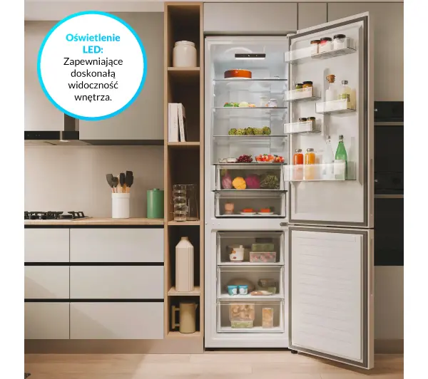 Candy Fresco 300 CNCQ2T620EW Pełny No Frost 205cm Komora świeżości Biały - Kup na Raty - RRSO 0%