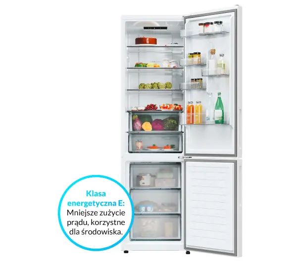 Candy Fresco 300 CNCQ2T620EW Pełny No Frost 205cm Komora świeżości Biały - Kup na Raty - RRSO 0%