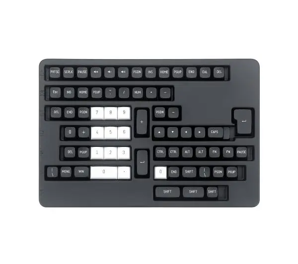 Redragon A132 PBT Doubleshot Biało-czarny