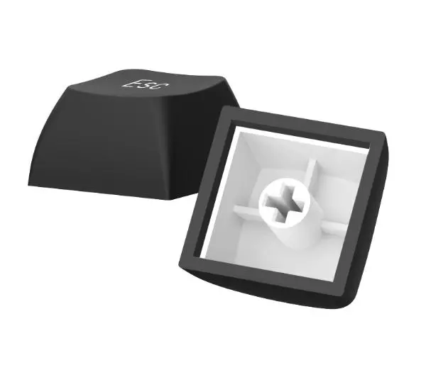 Redragon A132 PBT Doubleshot Biało-czarny