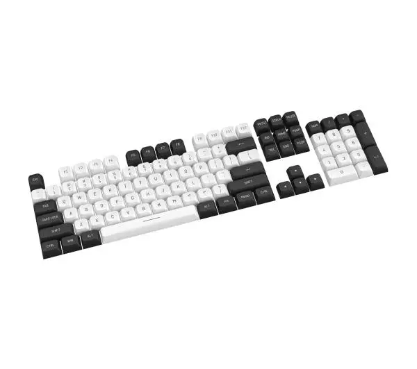 Redragon A132 PBT Doubleshot Biało-czarny