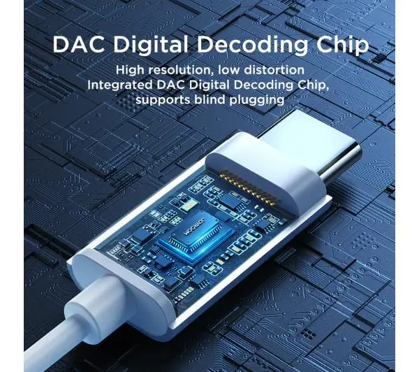 Joyroom JR-EC06 USB-C Dokanałowe Szary
