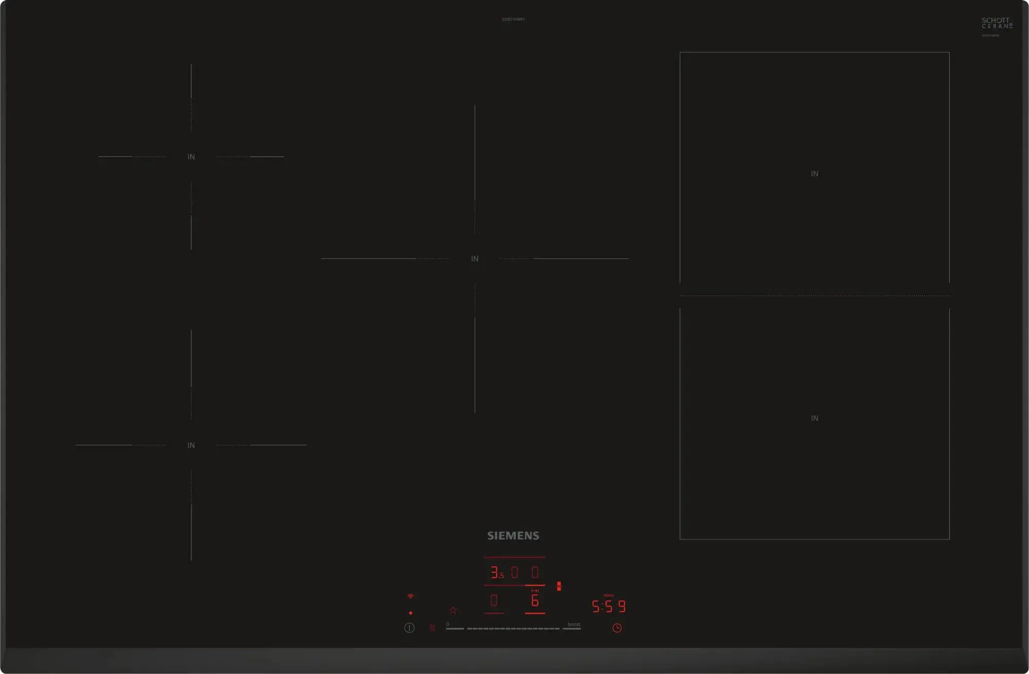 Płyta indukcyjna Siemens iQ500 ED851HWB1E 80,2cm