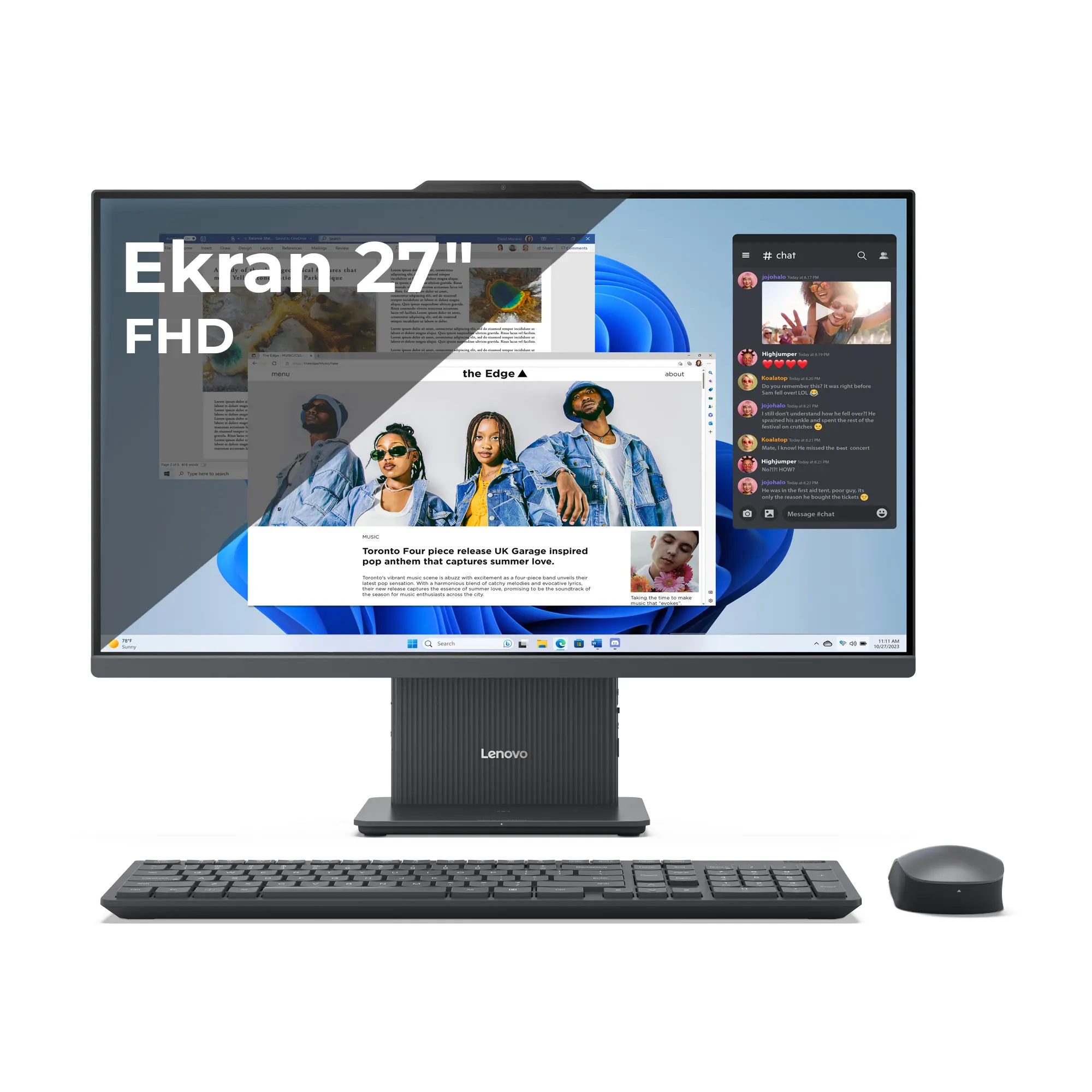 Komputer Lenovo IdeaCentre AIO 27IRH9 i7-13620H 27" 16GB RAM 512GB Dysk SSD Luna Grey