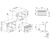 Piekarnik z mikrofalą Smeg Selezione SF4400MCX1 Termoobieg Inox