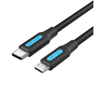 Kabel Vention USB-C 2.0 do microUSB COVBF 2A 1m Czarny