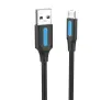 Kabel Vention COLBD 3A USB 2.0 A do microUSB 0,5m Czarny