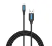 Kabel Vention COLBD 3A USB 2.0 A do microUSB 0,5m Czarny