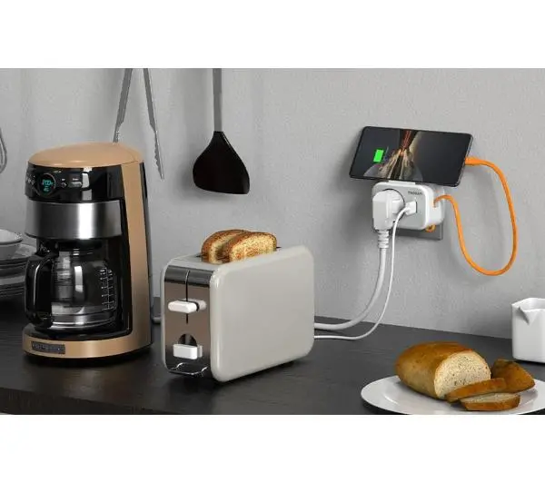 Tessan TS-332-DE 1 gniazdo USB-A Biało-szary