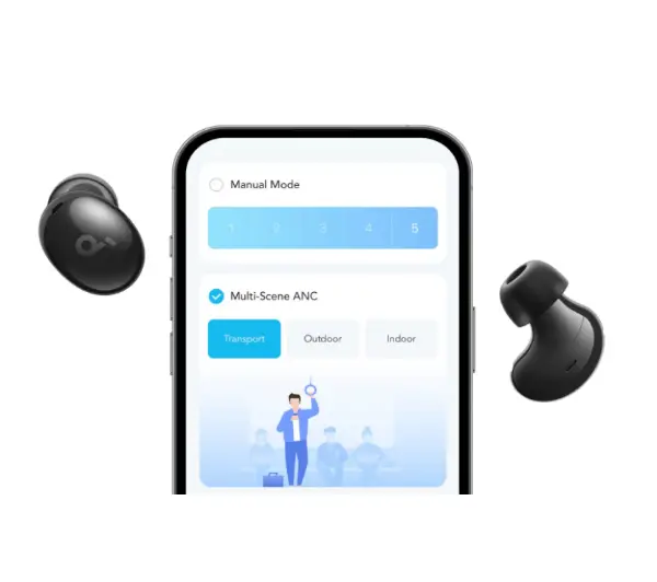 Soundcore A30i ANC Dokanałowe Bluetooth 5.4 Czarny