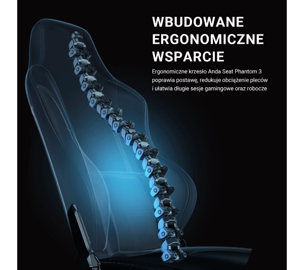 Anda Seat Phantom 3 L Gamingowy do 120kg Skóra ECO Różowy - Kup na Raty - RRSO 0%