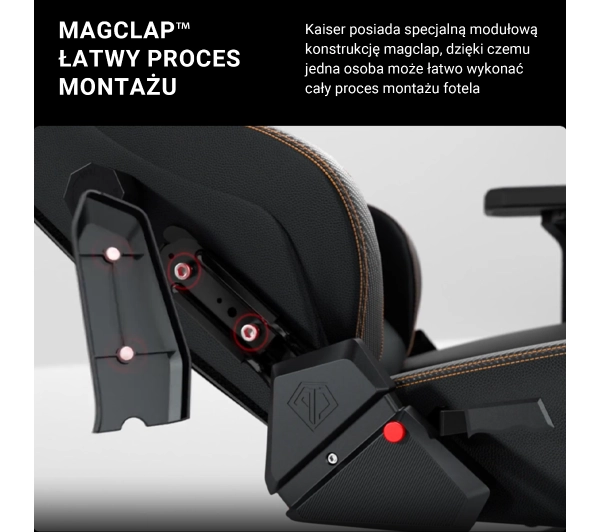 Anda Seat Kaiser 3 XL Gamingowy do 200kg Skóra ECO Biały - Kup na Raty - RRSO 0%
