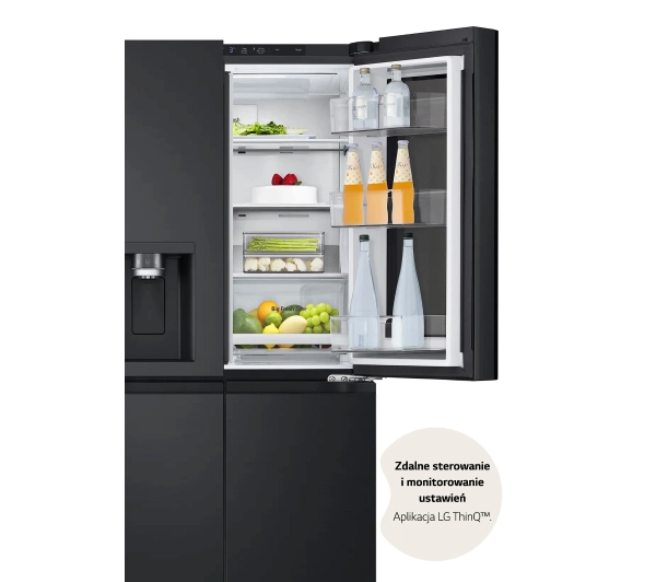 LG InstaView GMG860EPBE Funkcje AI Pełny No Frost 178,7cm Dystrybutor wody Zdalne sterowanie Ciemny grafit mat - TRZECI -55%, ALBO 5-TY ZA 1ZŁ - Kup na Raty - RRSO 0%