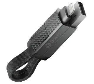 Energea Bazic GoCharge Alucable 4w1USB-A/USB-C - USB-C/Lightning 0,15m Czarny