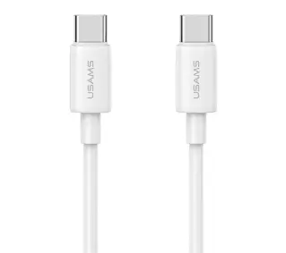 USAMS SJ711USB02 USB-C do USB-C 1m Biały