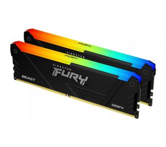Pamięć RAM Kingston FURY Beast RGB DDR4 32GB (2 x 16GB) 3600 CL18 Czarny