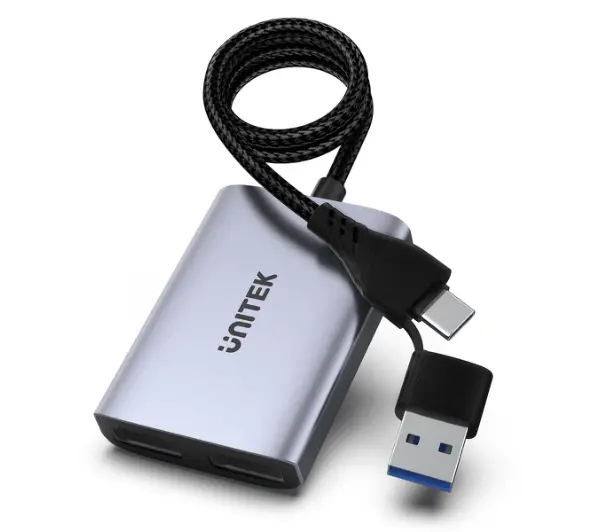 Unitek V1427A01 USB/C/A na 2x HDMI