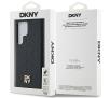 Etui DKNY Leather Pattern Metal Logo MagSafe do Samsung Galaxy S24 Ultra Czarny